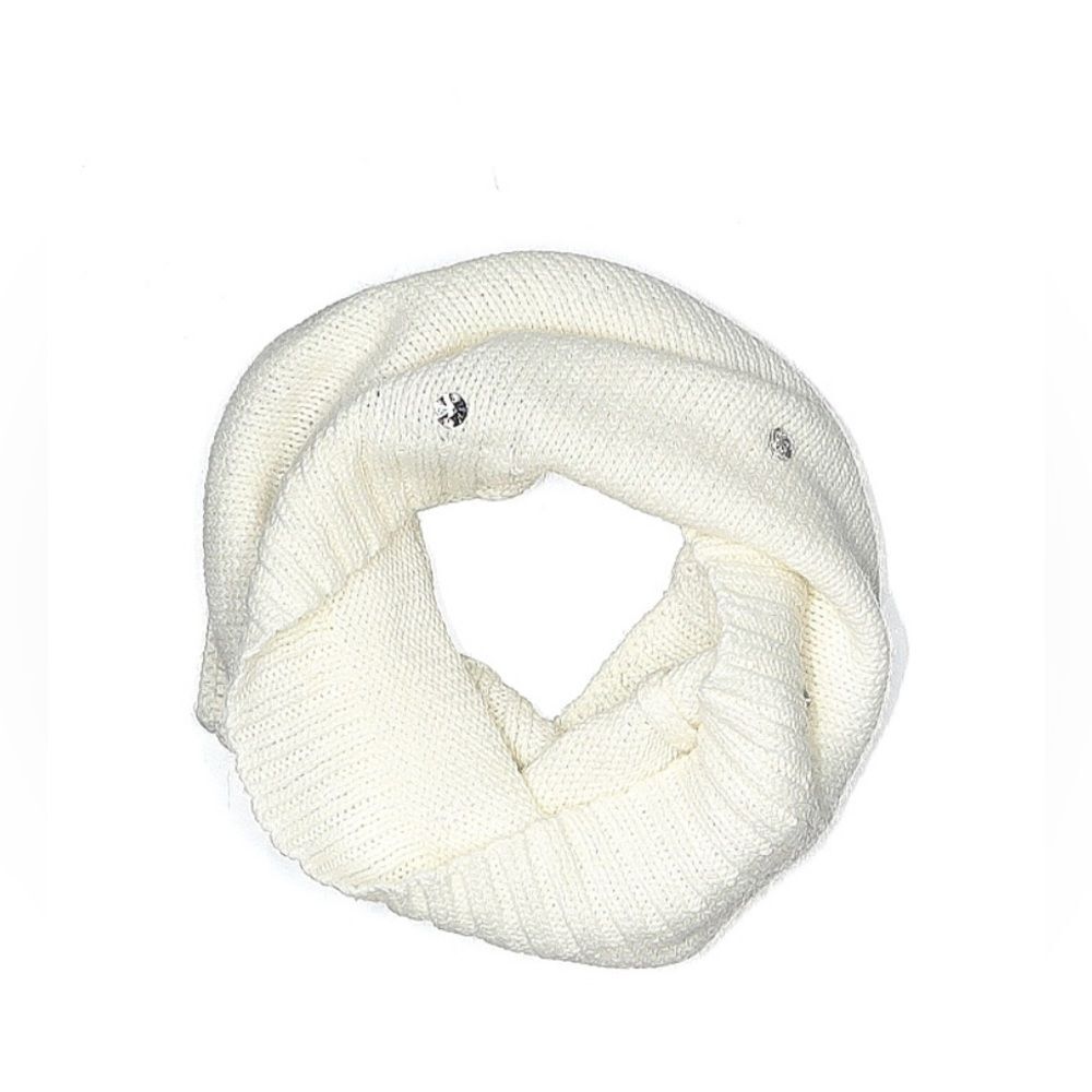 Victoria’s Secret Ivory Infinity Scarf with Crystal Accents EUC